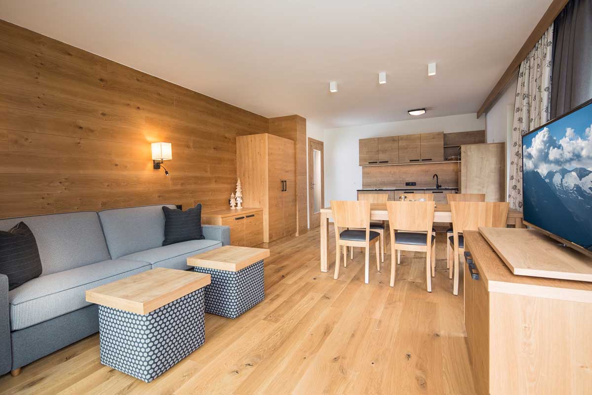 Wohnbereich Adlerhorst Alpinliving Tirol