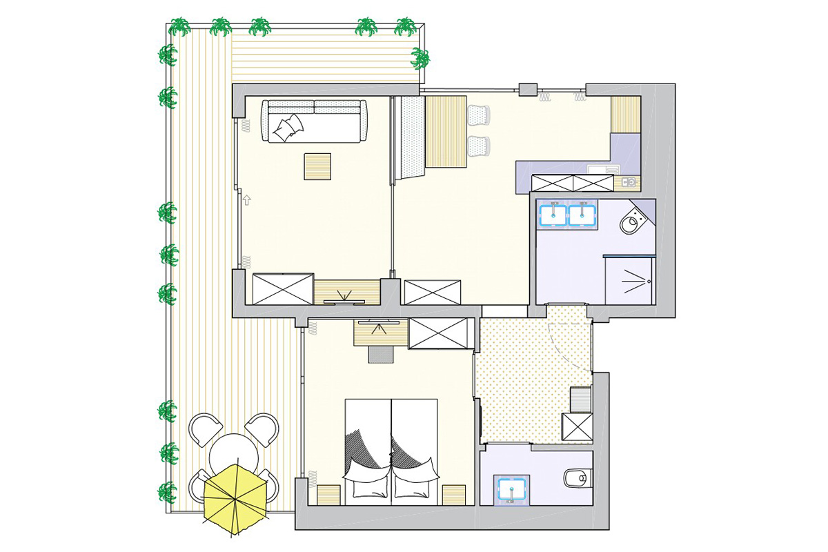 Grundriss Geierwally 52m2